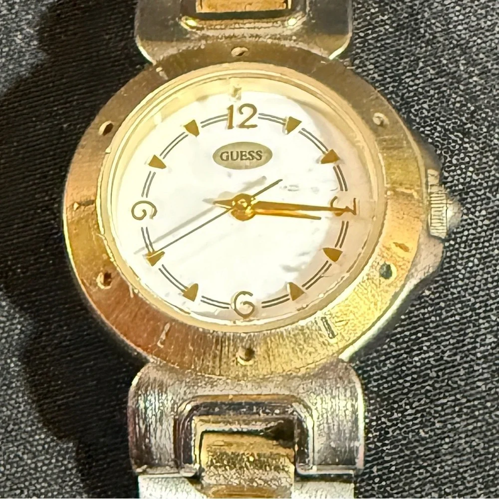 Guess, vintage, Two-Tone Gold and Silver Watch